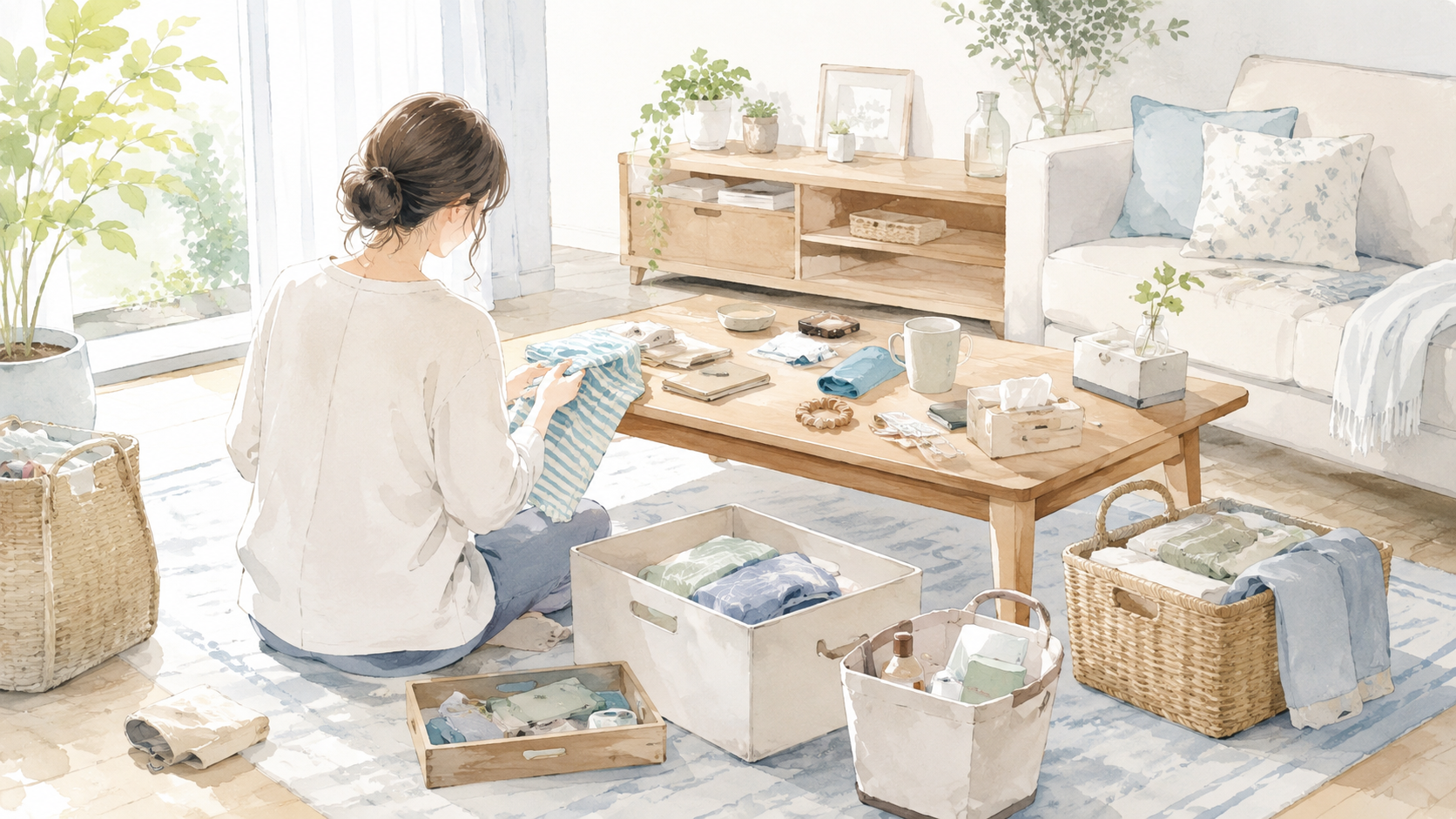 片付けを始める場所を小さく決める