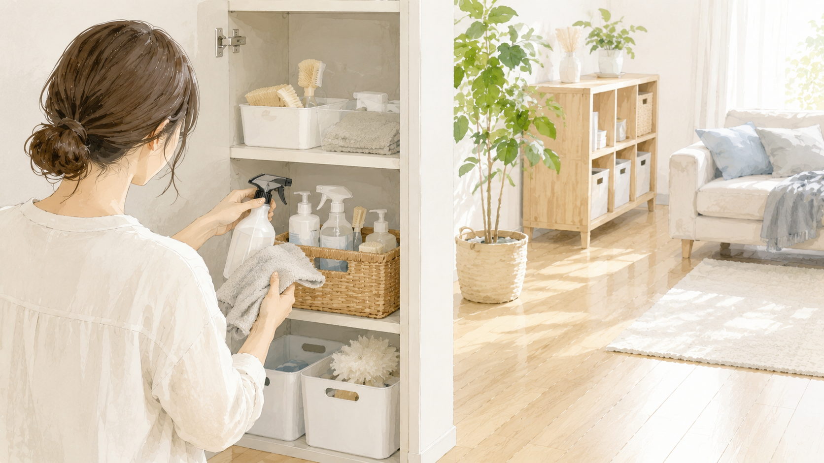 キッチンの油汚れを早めに拭く