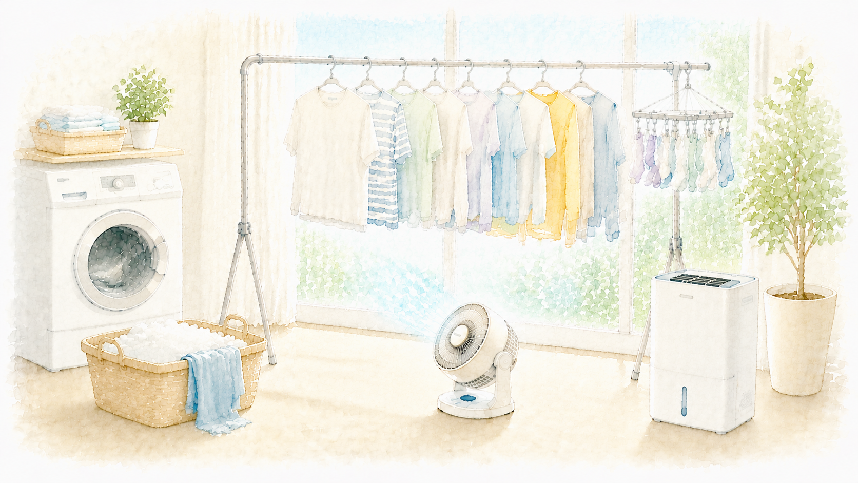 部屋干し臭を防ぐ毎日の工夫