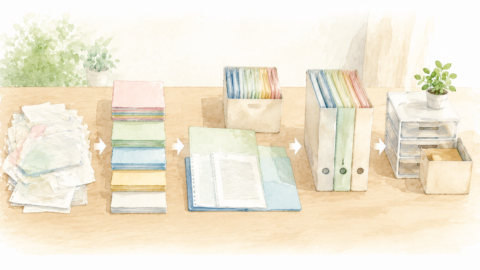 【5ステップ】書類整理の方法