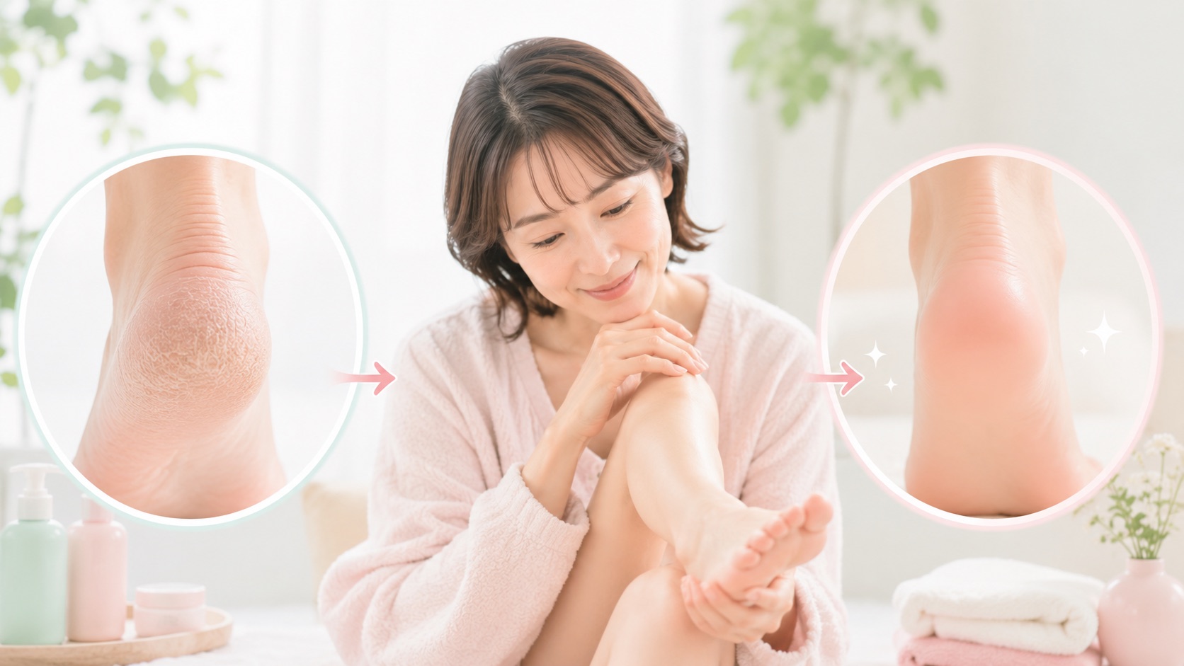 ネイチャーコンクのフットケアローションの口コミや使用感を確認するイメージ