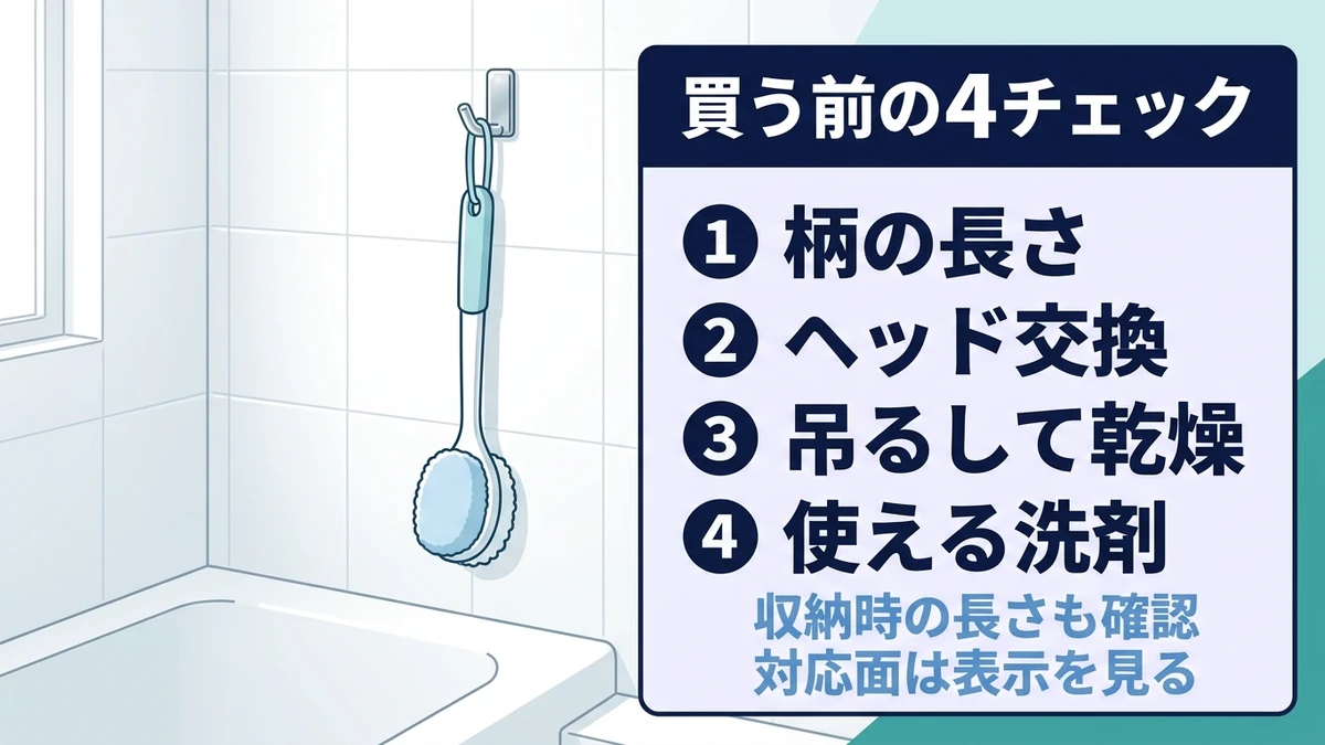 買う前に確認したい4項目の図解
