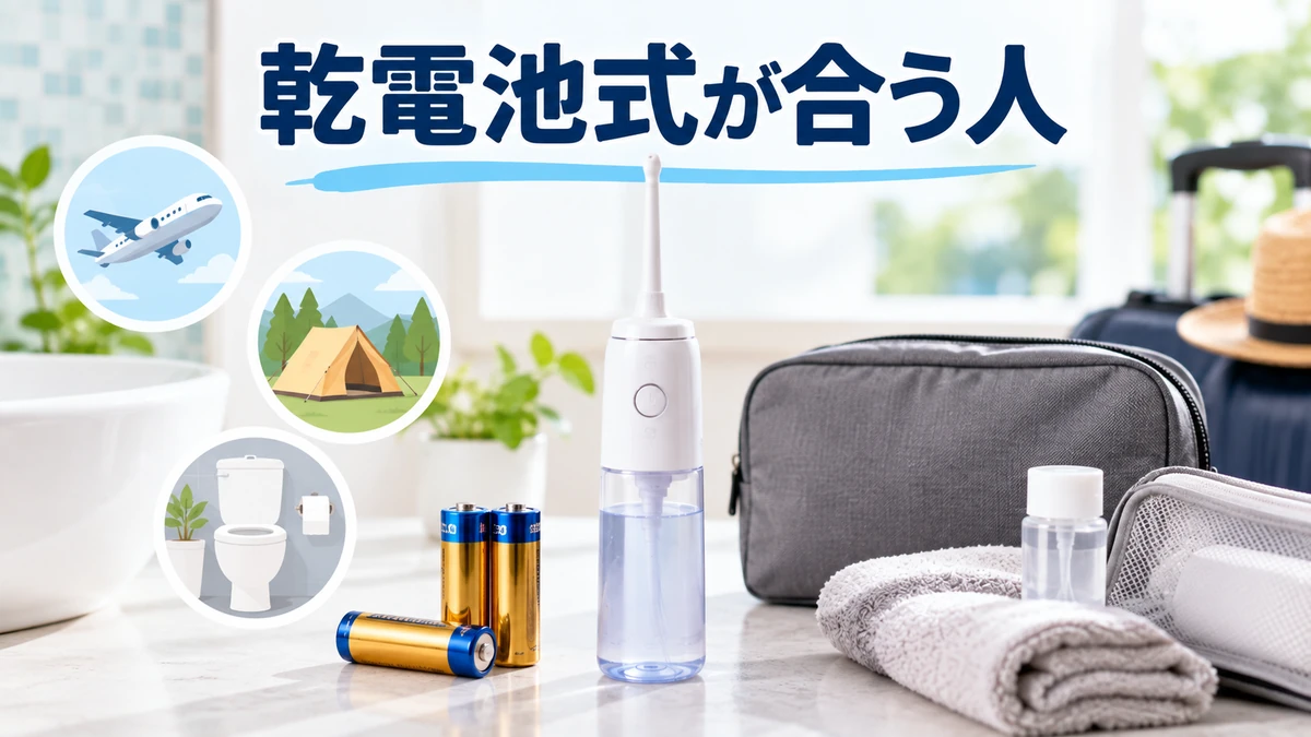 乾電池式が合う人を分かりやすく示す図解画像