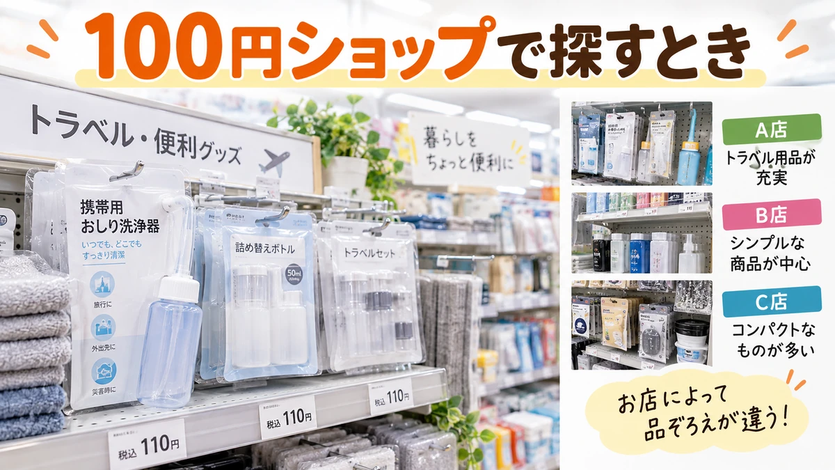 メーカー品を探すときを分かりやすく示す図解画像